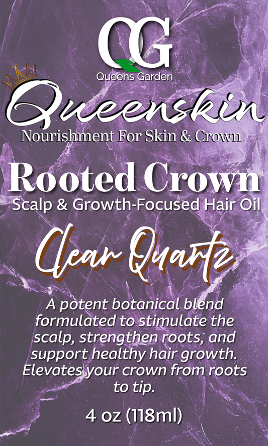 Rooted Crown Hair Oil - Clear Quartz